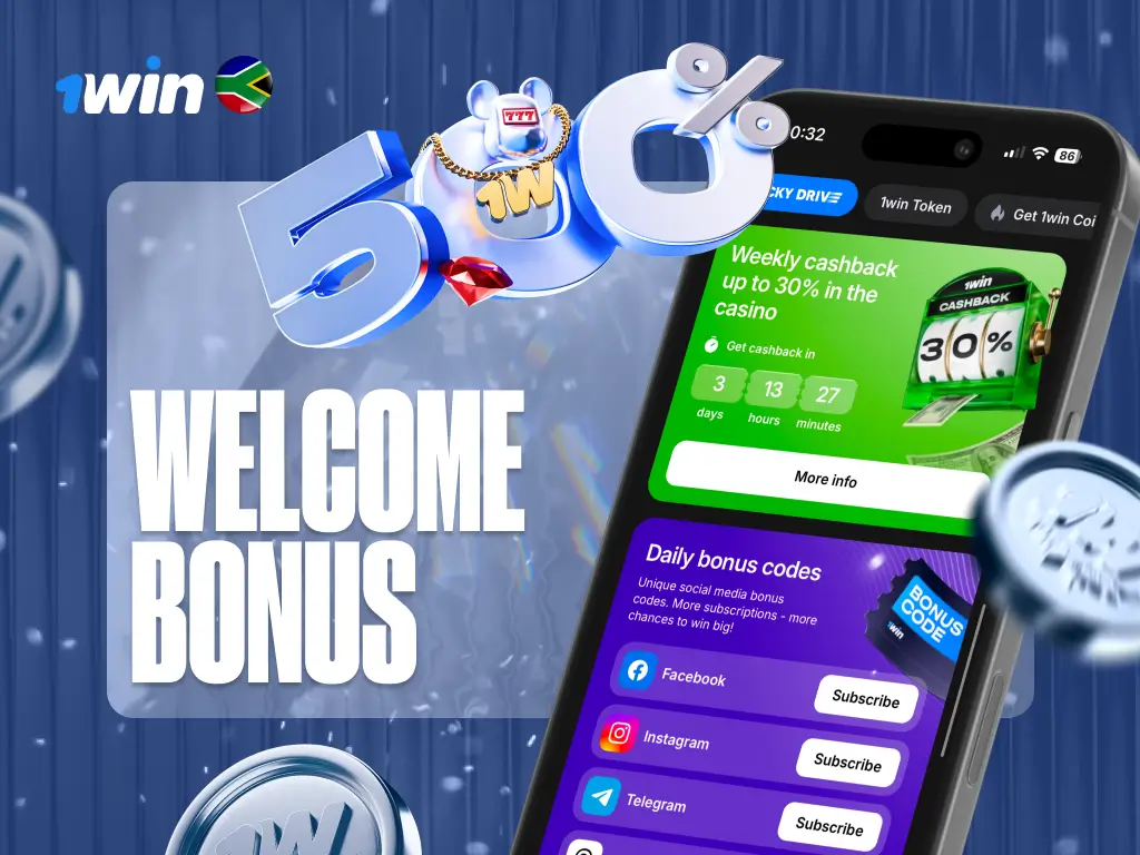 Chart displaying the 500% welcome bonus distribution for new players at 1win
